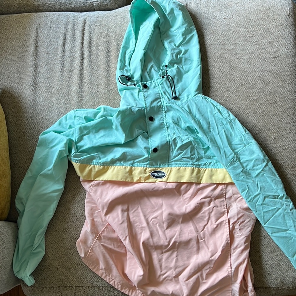 SHEIN Tricolor Windbreaker